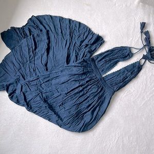 Backless beach maxi dress sz M